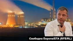 Колаж със снимки на Делян Добрев и една от централите в Маришкия басейн 