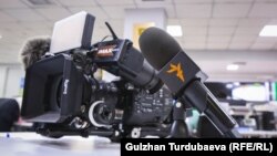 KYRGYZSTAN -- Azattyk photo - RFE/RL microphone, generic, illustrative photo 