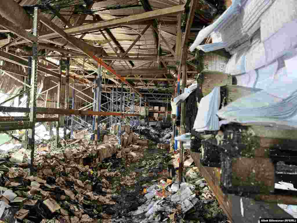 Уничтоженная из-за российского обстрела типография в Харькове.&nbsp;