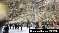 Trg u glavnom gradu Kosova, Prištini Mart 2024.