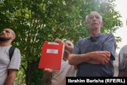 Stanovnici Šipitule protestuju u Prištini 2. jula 2024.