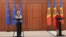 Ursula von der Leyen (stânga) și Maia Sandu susțin o conferință de presă în timpul vizitei președintei Comisiei Europene la Chișinău, octombrie 2023.