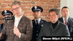 Predsednik Srbije Aleksandar Vučić i ministar policije Bratislav Gašić, Smederevo, maj 2023.