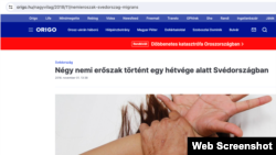 A kormány ijesztgetéssorozatába a menekültekkel remekül illő Voice of Europe-cikk az origo.hu-n