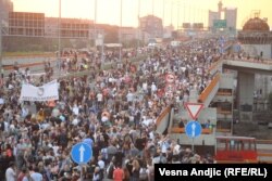 Sa protesta "Srbija protiv nasilja", jun 2023.