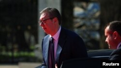 Predsednik Srbije Aleksandar Vučić u Tirani, 28. februar 2024.