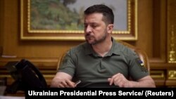 Volodimir Zelenszkij ukrán elnök telefonon beszél Hszi Csin-ping kínai államfővel április 26-án