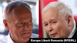 Alegerile din Polonia readuc în prim-plan o rivalitate politică de 20 de ani între Jaroslaw Kaczynski și Donald Tusk.