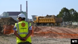 A Paks II. atomerőmű építési területe 2023. szeptember 22-én 