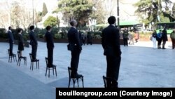 "ბულიონის" პერფორმანსი საქართველოს პარლამენტთან. 2022 წელი