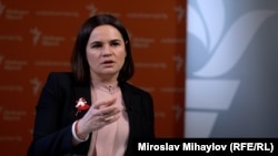 Лидерката на беларуското демократично движение Святлана Циханоуска, 5 март 2024 г.