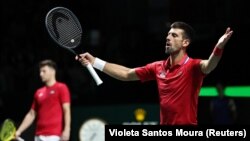 Teniseri Srbije u finalu Dejvis kupa, Malaga, 25. novembar 2023.