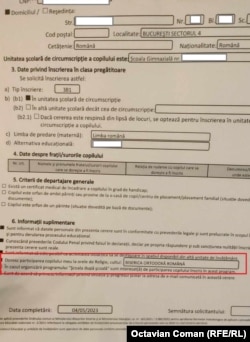 Într-o școală din București opțiunea religie nu este opțională