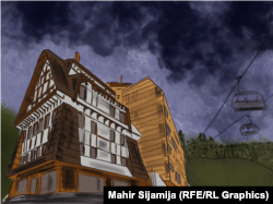 Hoteli "Grey" përshkruhet në faqen e internetit si "i pajisur në mënyrë luksoze, me pesë yje", me dhjetëra dhoma dhe suita, pishinë, qendër spa, restorant.