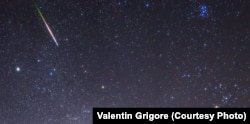 Fotografie realizată în 2019, tot în perioada Perseidelor.
