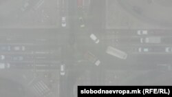 Ajri i ndotur në Shkup.