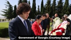 Ираклий Кобахидзе и Саломе Зурабишвили