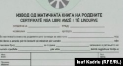 Certifikatë e lindjes.