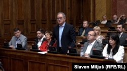 Zoran Lutovac govori na Skupštini Srbije, 10. maja 2024.