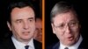 Албин Курти, премиер на Косово и Александар Вучиќ, претседател на Србија