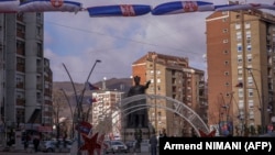 Severna Mitrovica, jedna od četiri opštine sa srpskom većinom na severu Kosova, januar 2023. 