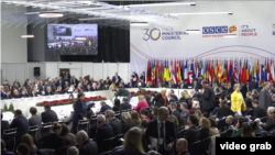 Trenutak kada je deo delegacija napustio salu i bojkotovao obraćanje ruskog ministra Sergeja Lavrova.