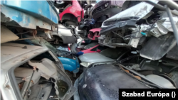 Egy MOHU-val leszerződött autóbontó telephelye 2023. november 19-én