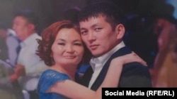 Азамат Асанкожоев с женой. 