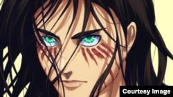 ერენი "ტიტანებზე შეტევიდან", რომლის მსგავსადაც აქვს სახეზე ტატუ ლაზარე გრიგორიადისს. ერენი იმ ტიტანებთან მებრძოლი თინეიჯერია, რომელმაც ის და მისი ხალხი აიძულეს, ეცხოვრათ გალავანშემოვლებულ, ჩაკეტილ ქალაქებში.