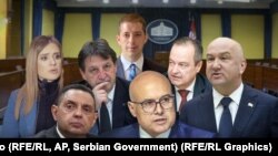 U Vladu Srbije se vraćaju dvojica zvaničnika sa "crne liste" Sjedinjenih Država, Aleksandar Vulin (dole levo) i Nenad Popović (desno).