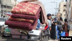 მშვიდობიანი მოსახლეობა ევაკუაციისთვის ემზადება. რაფაჰი, 11 მაისი, 2024.