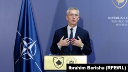 Generalni sekretar NATO-a Jens Stoltenberg u Prištini, 20. novembar 2023.