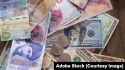 ქართული ლარი და სხვა ვალუტის ბანკნოტები - საილუსტრაციო ფოტო