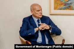 The owner of Adriatic Properties Petros Stathis and Prime minister of Montenegro Dritan Abazovic