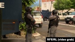 Pjesëtarë të Policisë së Kosovës në Zveçan. Fotografi nga arkivi.