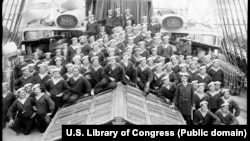 Руски моряци, фотографирани в началото на 1900-те години.