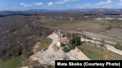 Pogled na selo Rasno koje pripada Širokom Brijegu. 6. mart 2024.