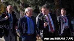 Žozep Borelj (l) i Miroslav Lajčak