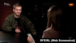 Yermokhin during his interview with RFE/RL's Ukrainian Service.