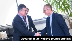 Miroslav Lajčak i Besnik Bisljimi u Prištini, Kosovo, 5. marta 2024.