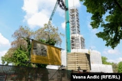 Radovi na Centralnoj kuli Memorijalnog kompleksa Staro sajmište.