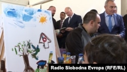 Predsjedavajući Parlamenta Bugarske Rosen Željaskov u posjeti Bugarskom kulturnom centru u Skoplju, 14. novembar 2023.