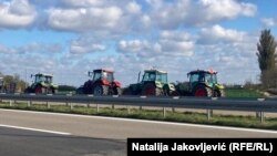 Protest poljoprivrednika u Subotici, 18. novembra 2023.