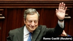 Mario Draghi în fața Parlamentului 