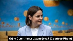 Lidera din exil a opoziției din Belarus, Svetlana Țihanovskaia (foto arhivă)