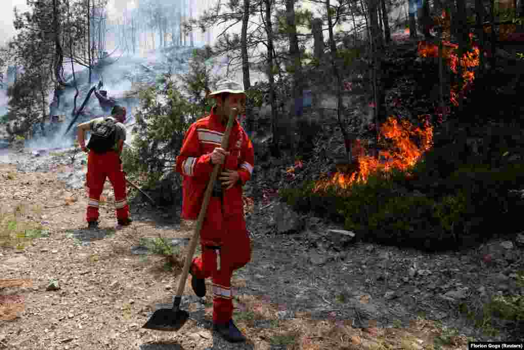Inspektori i pyjeve, Gjon Gegaj, ka thënë se situatën e kanë rënduar temperaturat e larta në vendin ballkanik.