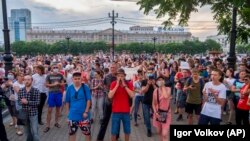 Proteste la Habarovsk, al doilea oraș ca mărime în orientul îndepărtat al Rusiei