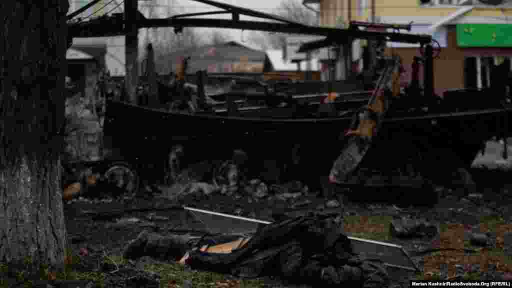 Borodjanka, 3. marta i 23. avgusta. Borodjanka je bio jedan od najteže pogođenih gradova u prvim danima ruske invazije.