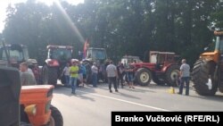 Ratari u protestu kod Batočine, 14. avgust 2022. 