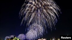 Празничната заря в Будапеща на 27 август 2022 г.